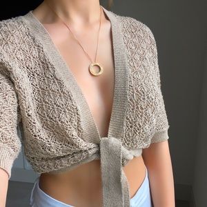Crop top cardigan